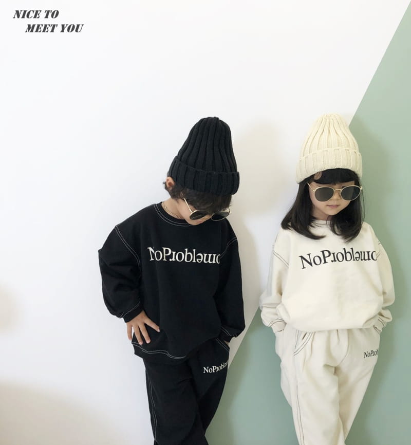 NICE TO MEET YOU - Korean Children Fashion - #Kfashion4kids - Big Stitch Sweatshirt - 5