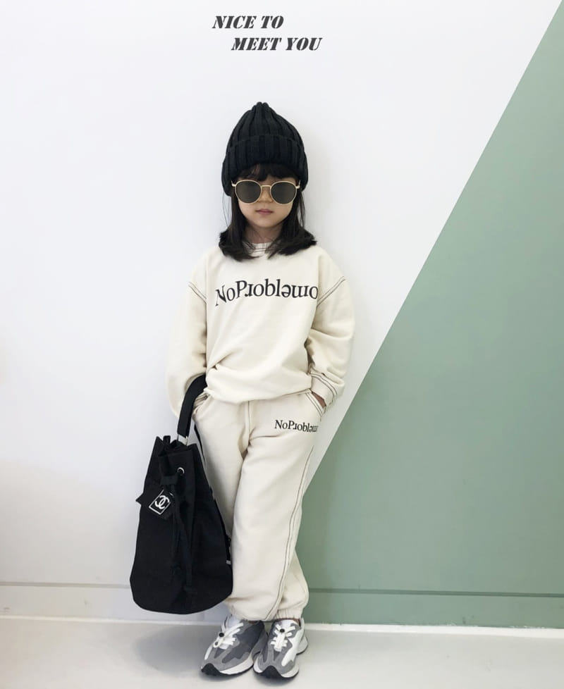 NICE TO MEET YOU - Korean Children Fashion - #Kfashion4kids - Big Stitch Sweatshirt - 6