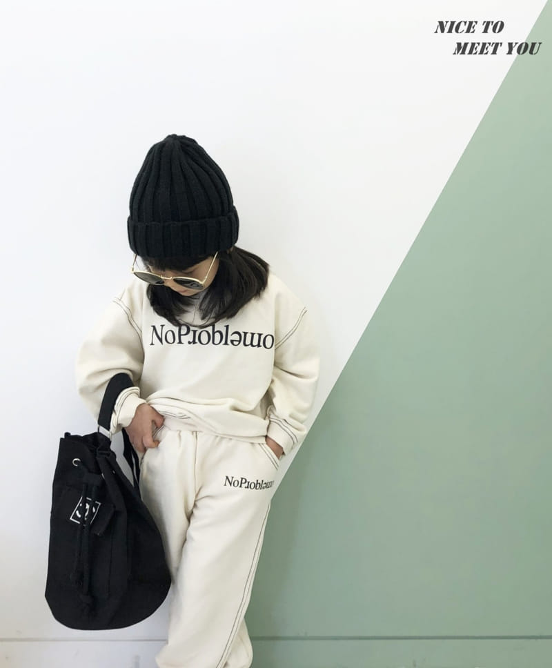 NICE TO MEET YOU - Korean Children Fashion - #Kfashion4kids - Big Stitch Sweatshirt - 7