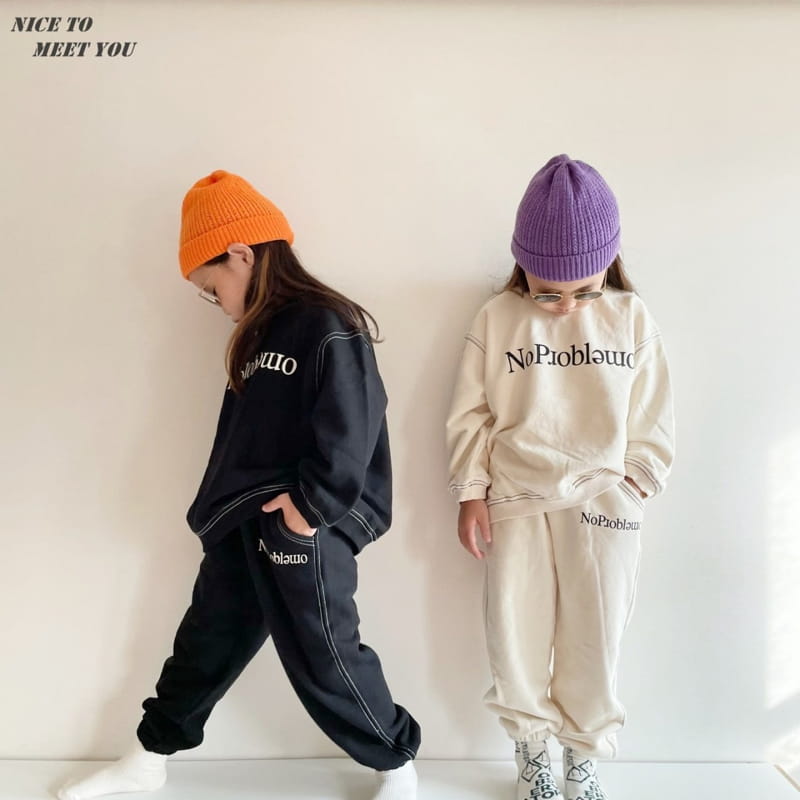NICE TO MEET YOU - Korean Children Fashion - #Kfashion4kids - Big Stitch Sweatshirt - 8