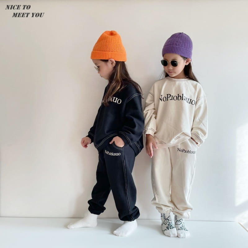 NICE TO MEET YOU - Korean Children Fashion - #Kfashion4kids - Big Stitch Jogger Pants - 12