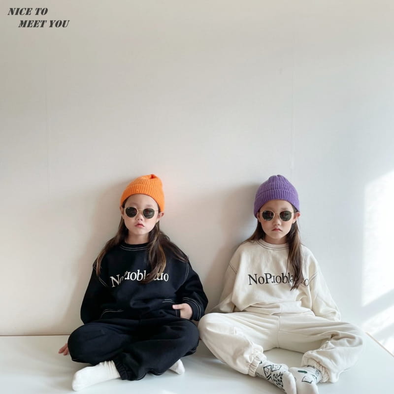 NICE TO MEET YOU - Korean Children Fashion - #Kfashion4kids - Big Stitch Jogger Pants - 9