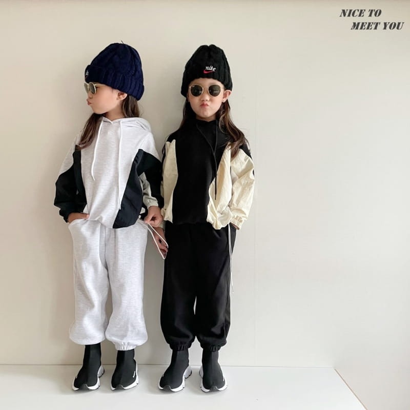 NICE TO MEET YOU - Korean Children Fashion - #Kfashion4kids - Colored Hoody
