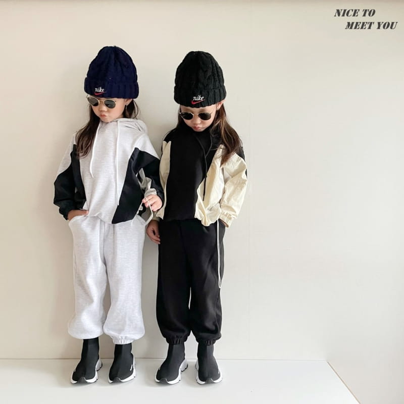 NICE TO MEET YOU - Korean Children Fashion - #Kfashion4kids - Colored Hoody - 10