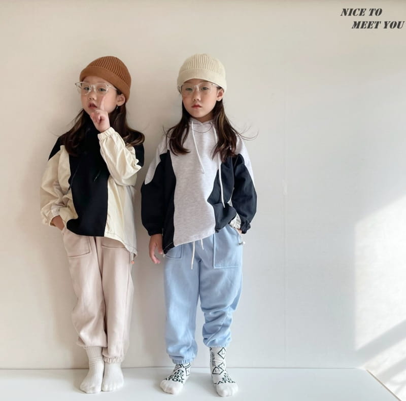 NICE TO MEET YOU - Korean Children Fashion - #Kfashion4kids - Colored Hoody - 12