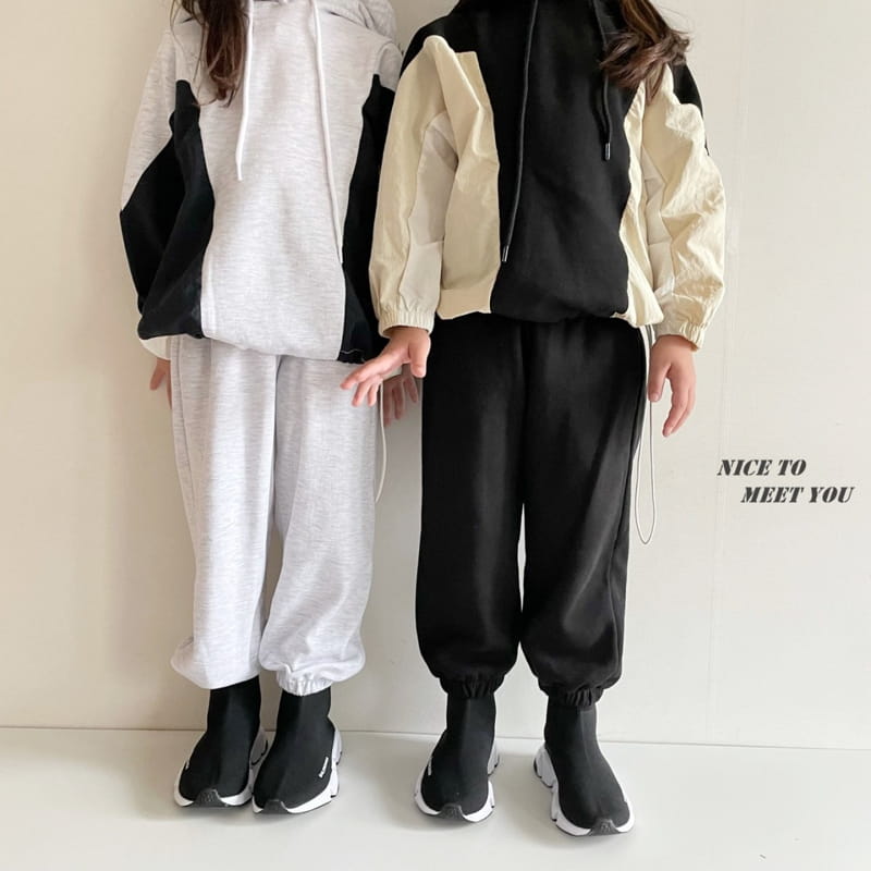 NICE TO MEET YOU - Korean Children Fashion - #Kfashion4kids - Colored Hoody - 2