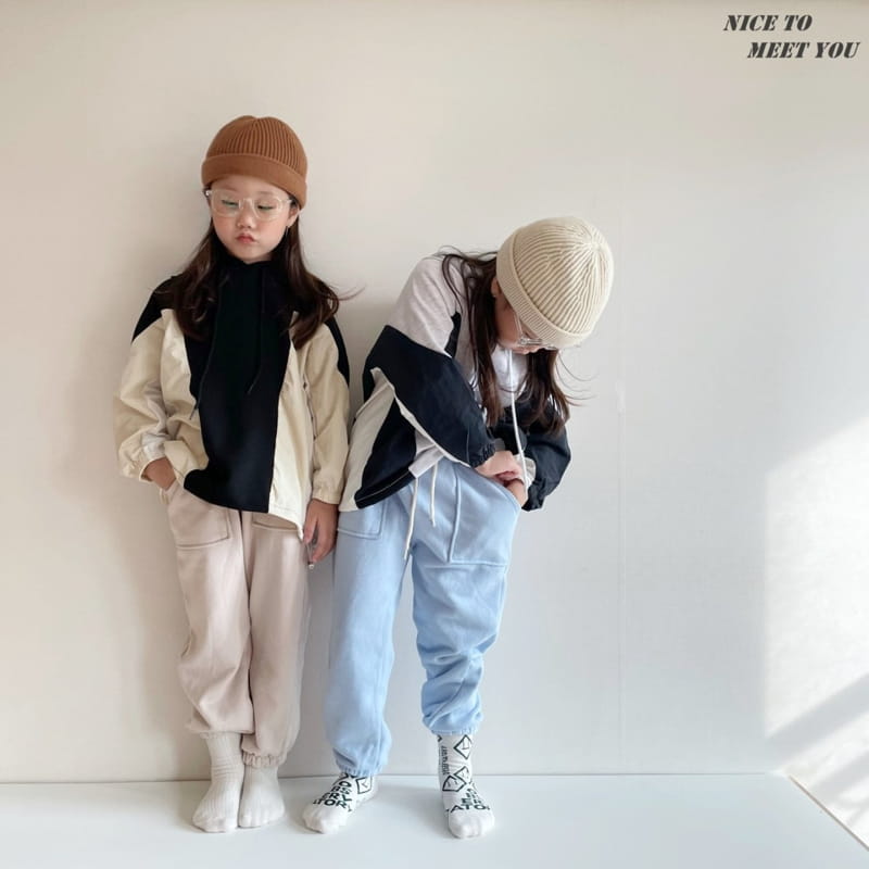 NICE TO MEET YOU - Korean Children Fashion - #Kfashion4kids - Colored Hoody - 4