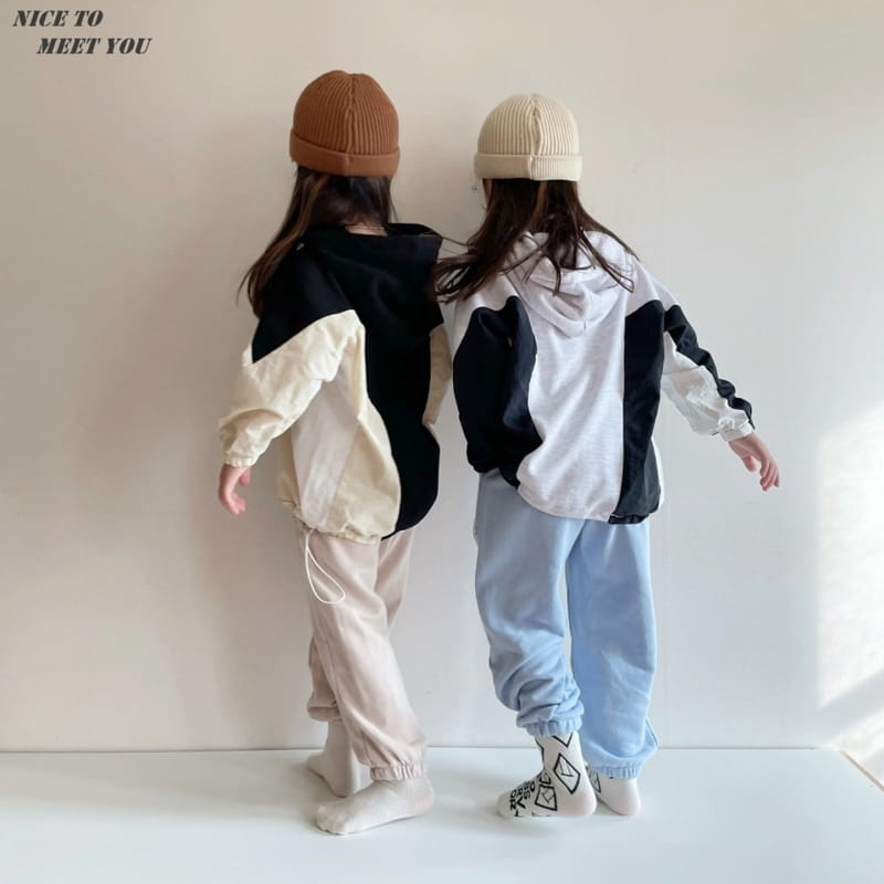 NICE TO MEET YOU - Korean Children Fashion - #Kfashion4kids - Colored Hoody - 5