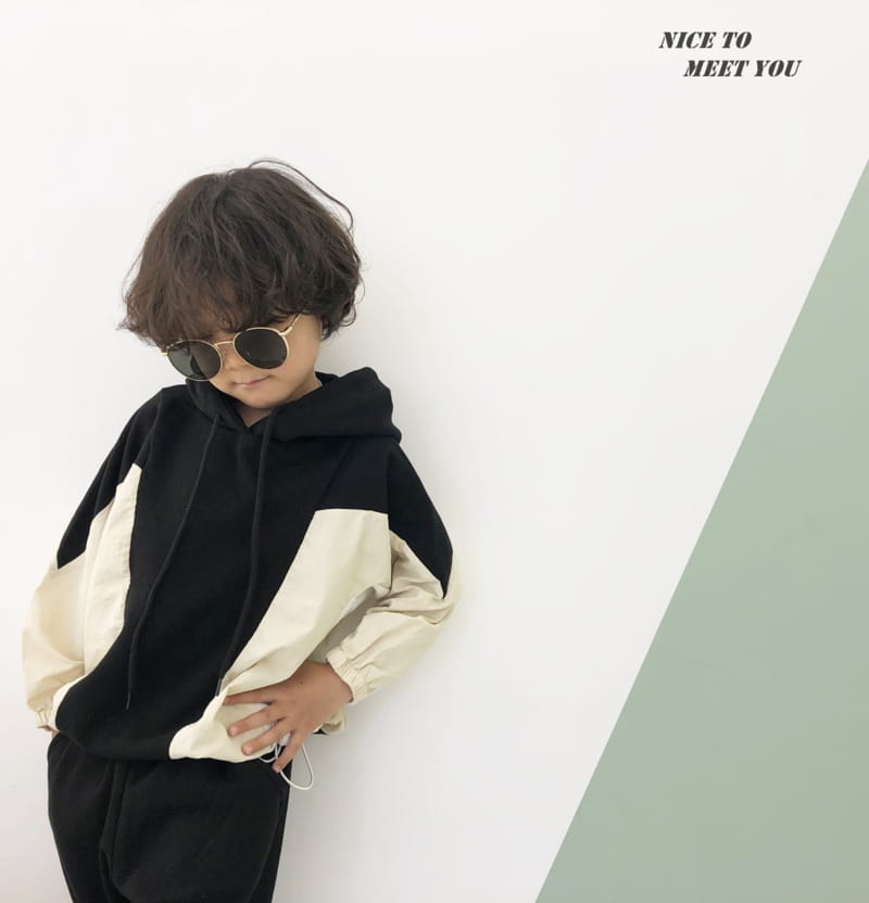 NICE TO MEET YOU - Korean Children Fashion - #Kfashion4kids - Colored Hoody - 7