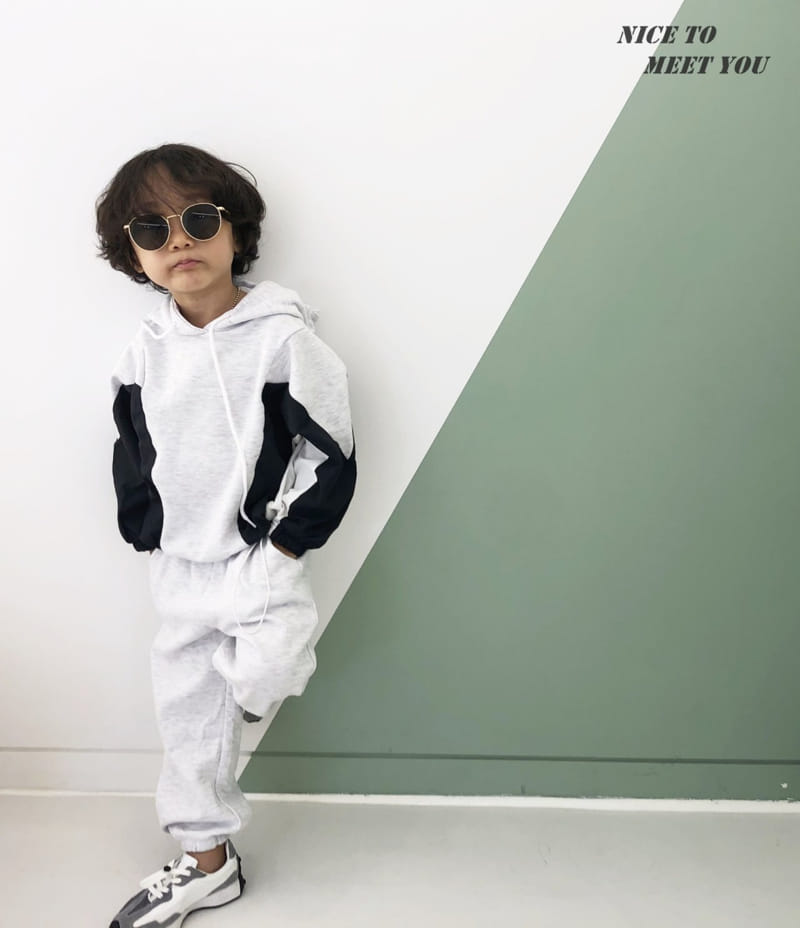 NICE TO MEET YOU - Korean Children Fashion - #Kfashion4kids - Colored Hoody - 8