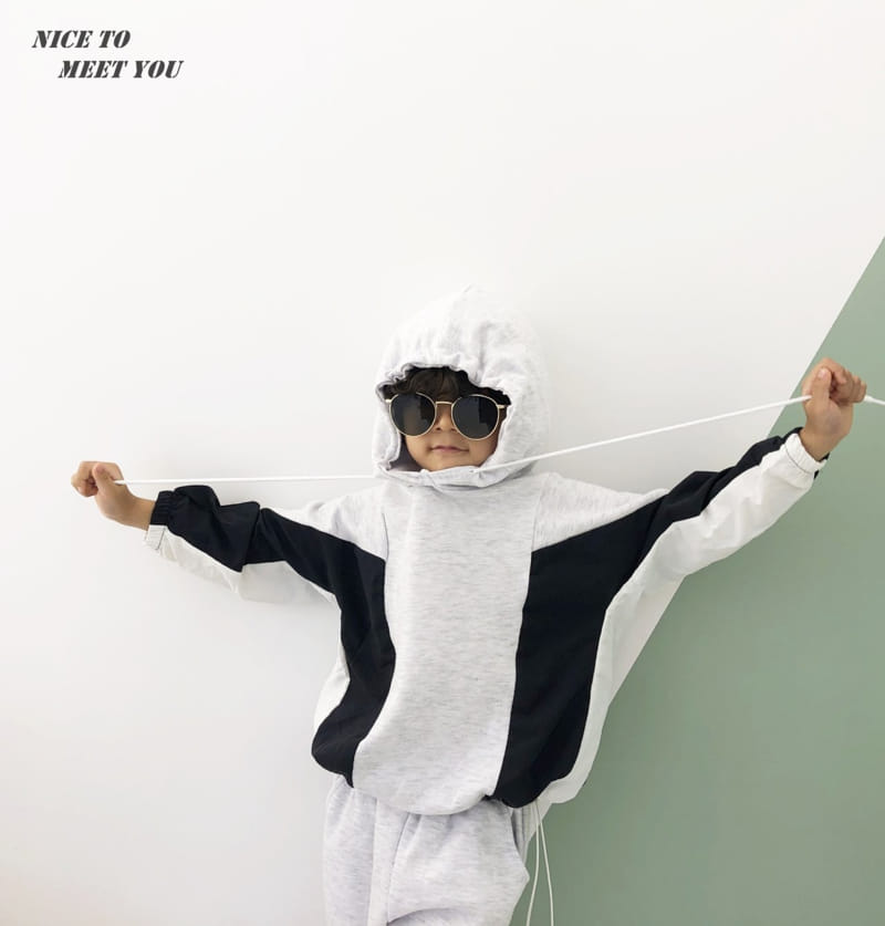NICE TO MEET YOU - Korean Children Fashion - #Kfashion4kids - Colored Hoody - 9