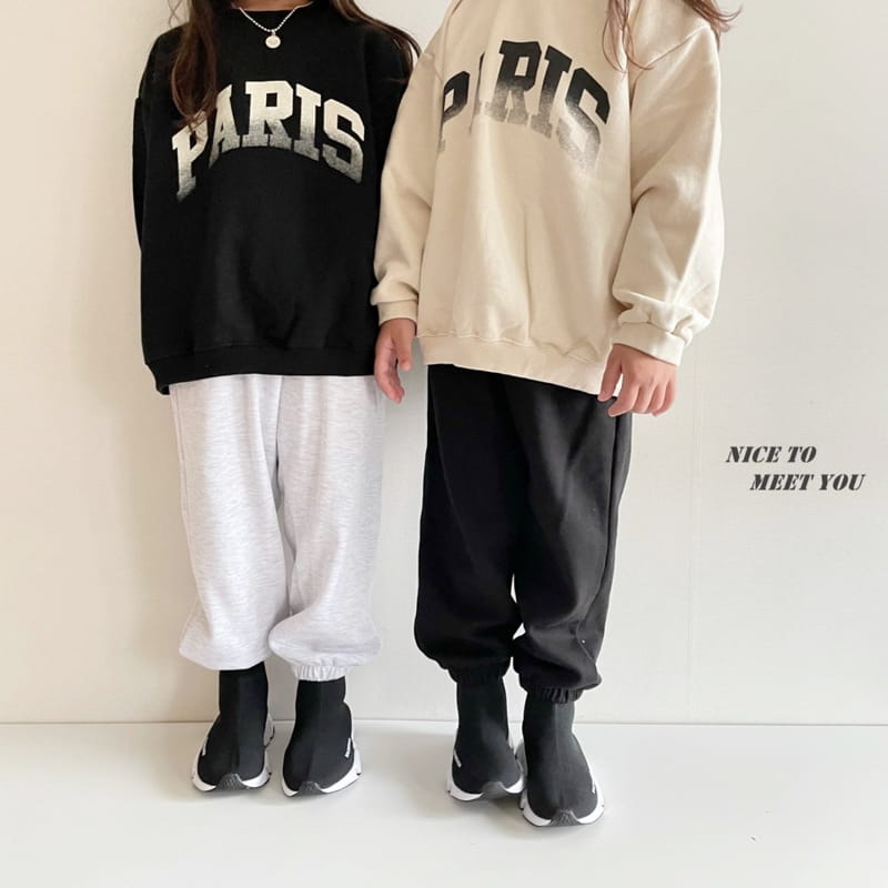 NICE TO MEET YOU - Korean Children Fashion - #Kfashion4kids - Paris Sweatshirt - 11