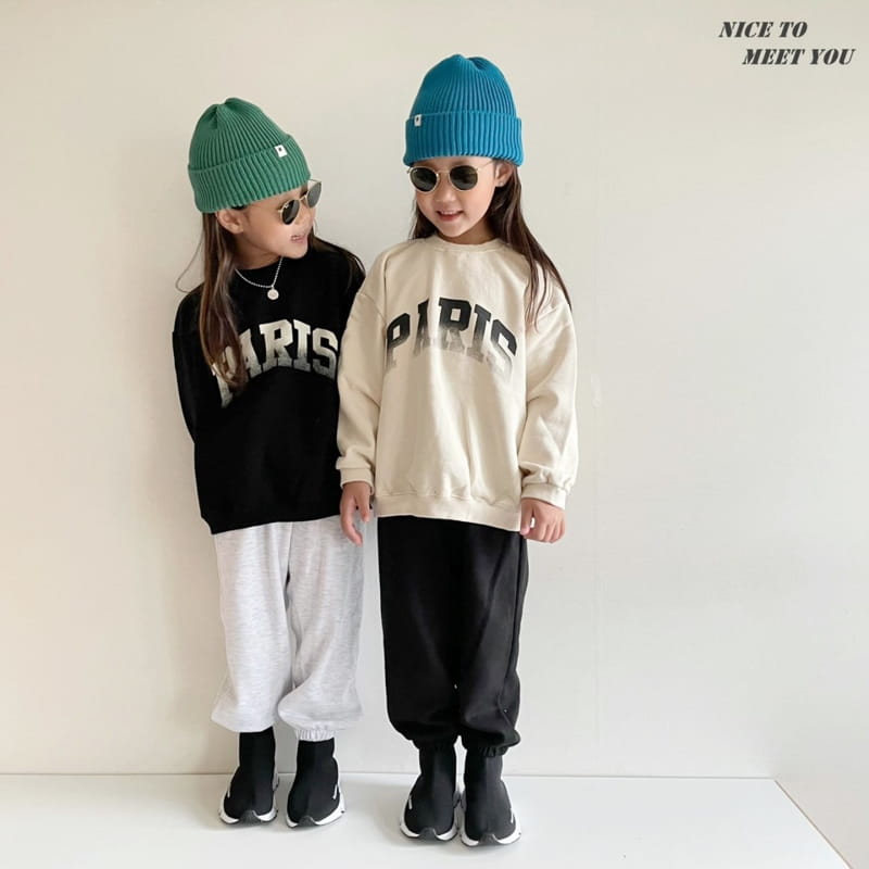 NICE TO MEET YOU - Korean Children Fashion - #Kfashion4kids - Paris Sweatshirt - 4