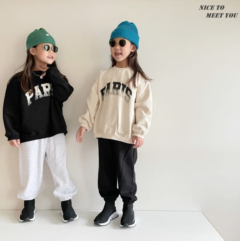 NICE TO MEET YOU - Korean Children Fashion - #Kfashion4kids - Paris Sweatshirt - 5