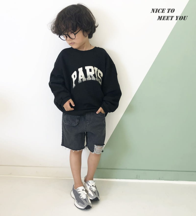 NICE TO MEET YOU - Korean Children Fashion - #Kfashion4kids - Paris Sweatshirt - 6