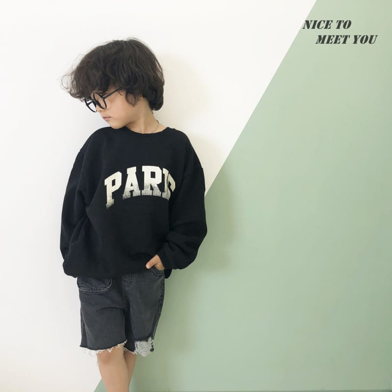 NICE TO MEET YOU - Korean Children Fashion - #Kfashion4kids - Paris Sweatshirt - 7