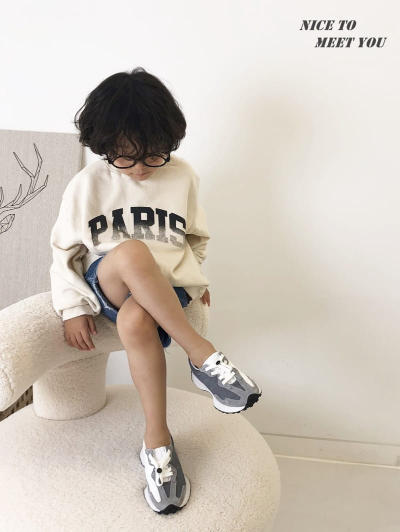 NICE TO MEET YOU - Korean Children Fashion - #Kfashion4kids - Paris Sweatshirt - 8
