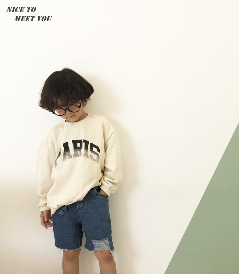NICE TO MEET YOU - Korean Children Fashion - #Kfashion4kids - Paris Sweatshirt - 9