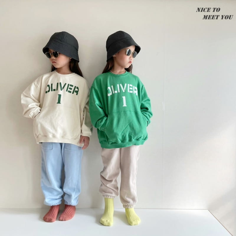 NICE TO MEET YOU - Korean Children Fashion - #Kfashion4kids - Oliver Sweatshirt