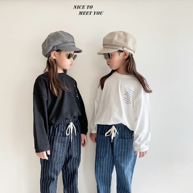 NICE TO MEET YOU - Korean Children Fashion - #Kfashion4kids - Special Denim Pants - 3