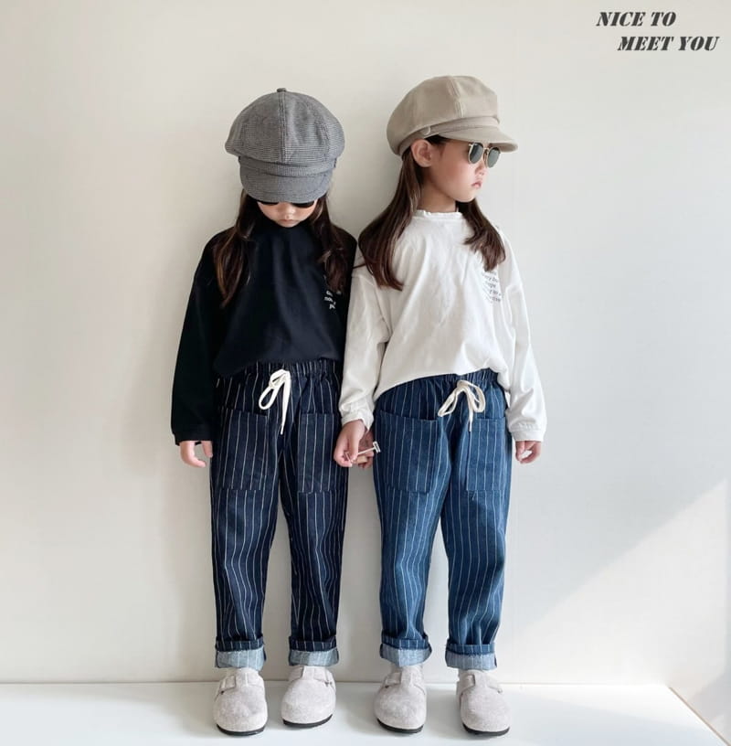 NICE TO MEET YOU - Korean Children Fashion - #Kfashion4kids - Special Denim Pants - 6