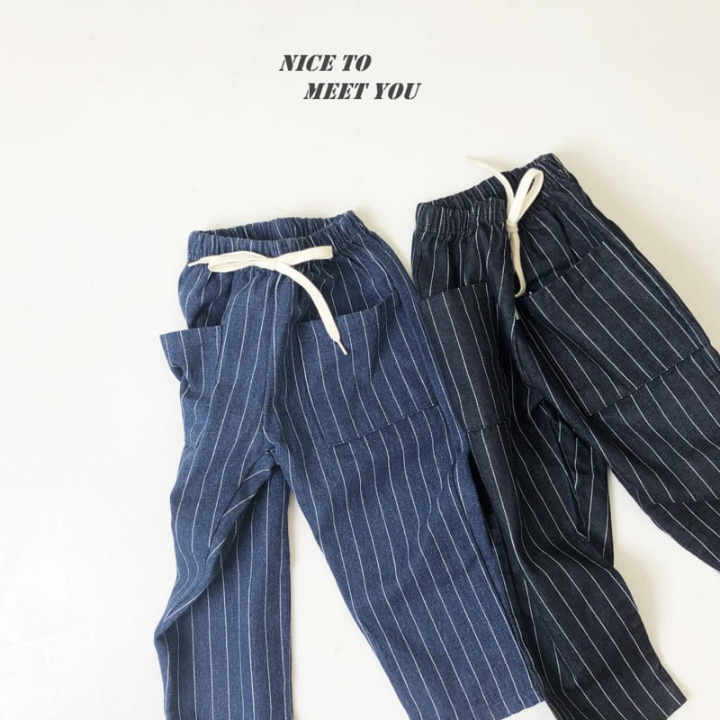NICE TO MEET YOU - Korean Children Fashion - #Kfashion4kids - Special Denim Pants - 9
