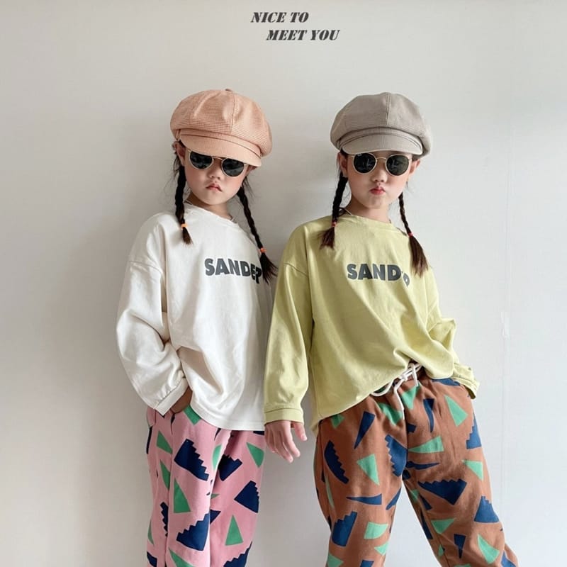 NICE TO MEET YOU - Korean Children Fashion - #Kfashion4kids - Block Jogger Pants - 5