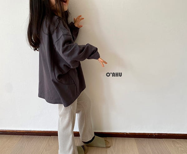 O'AHU - Korean Children Fashion - #Kfashion4kids - Half Moon Loose Sweatshirt with Mom - 10