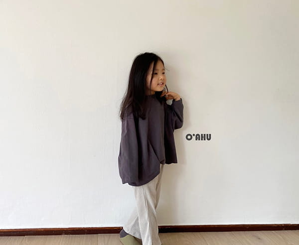 O'AHU - Korean Children Fashion - #Kfashion4kids - Half Moon Loose Sweatshirt with Mom - 5
