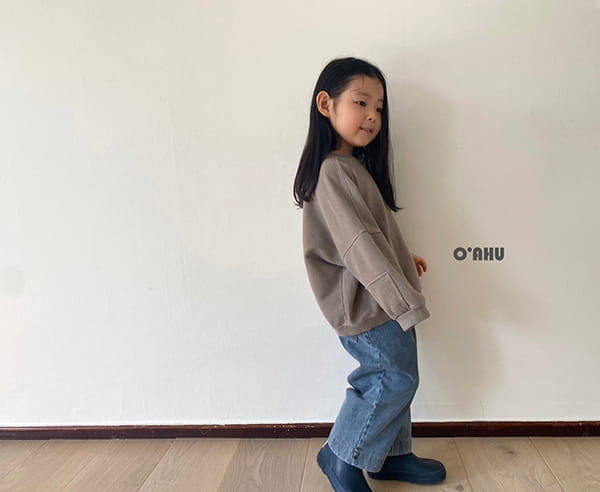 O'AHU - Korean Children Fashion - #Kfashion4kids - Square Pigment Dying Sweatshirt