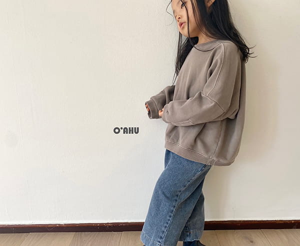 O'AHU - Korean Children Fashion - #Kfashion4kids - Square Pigment Dying Sweatshirt - 2