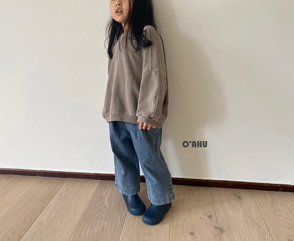 O'AHU - Korean Children Fashion - #Kfashion4kids - Salt Wide Denim Pants - 4