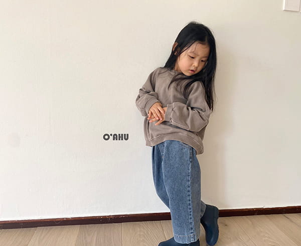 O'AHU - Korean Children Fashion - #Kfashion4kids - Salt Wide Denim Pants - 5