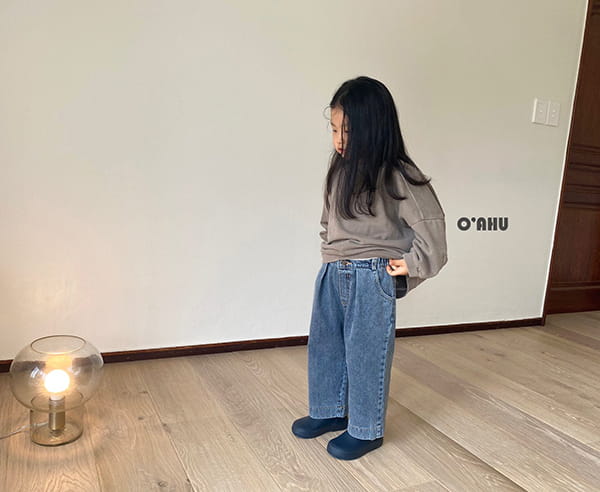 O'AHU - Korean Children Fashion - #Kfashion4kids - Salt Wide Denim Pants - 8