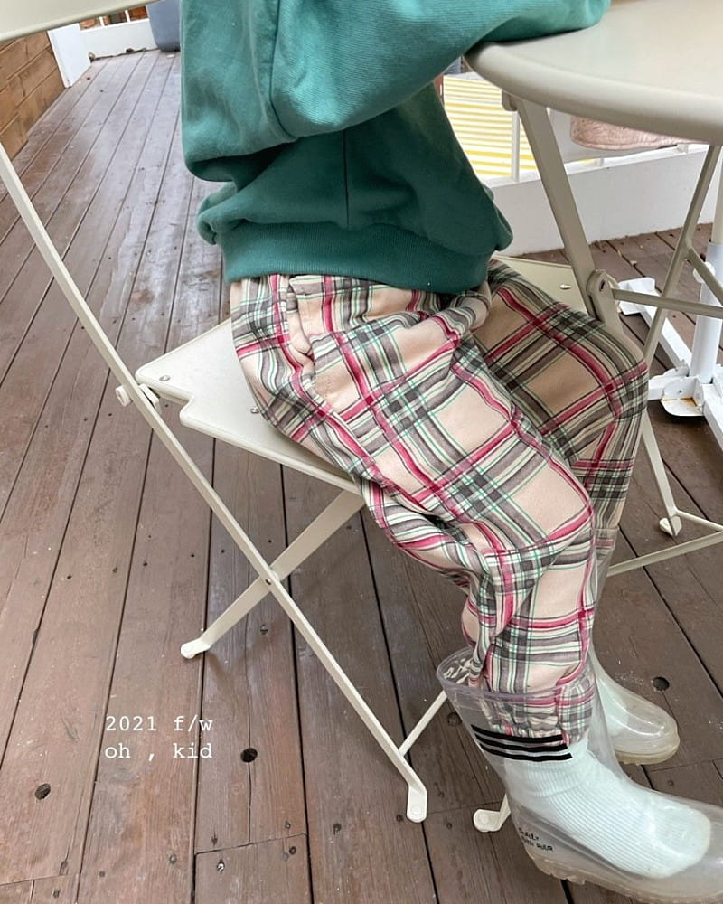 OH KID - Korean Children Fashion - #Kfashion4kids - Multi Check Pants