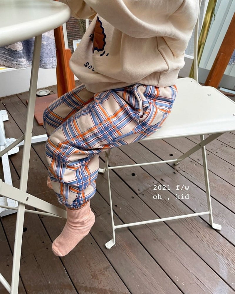 OH KID - Korean Children Fashion - #Kfashion4kids - Multi Check Pants - 2