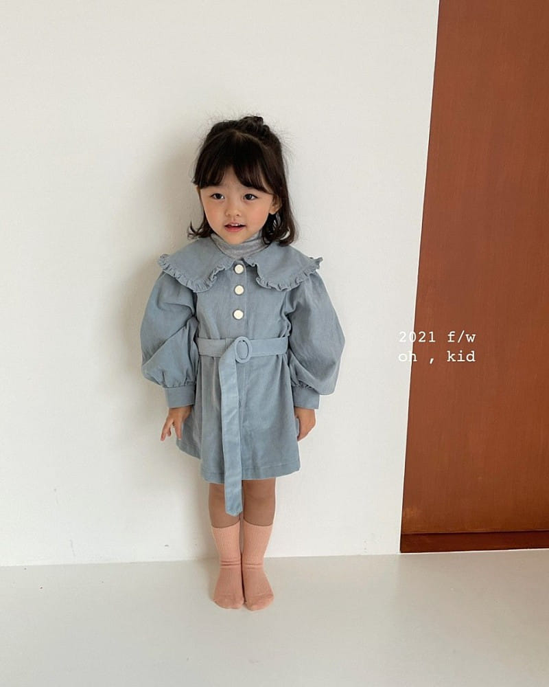 OH KID - Korean Children Fashion - #Kfashion4kids - Ruffle Foin One-piece - 4