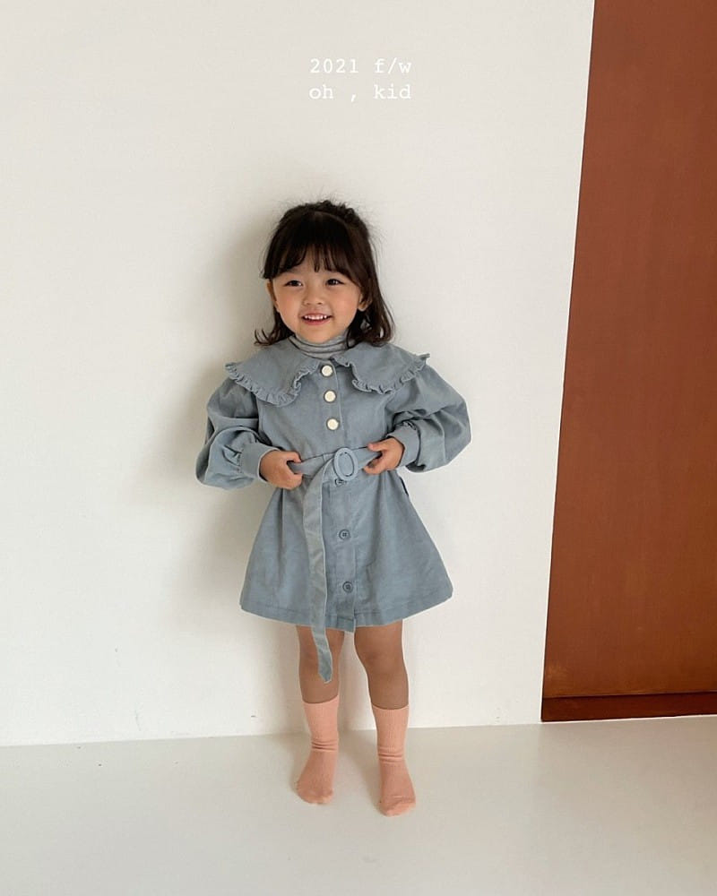 OH KID - Korean Children Fashion - #Kfashion4kids - Ruffle Foin One-piece - 5