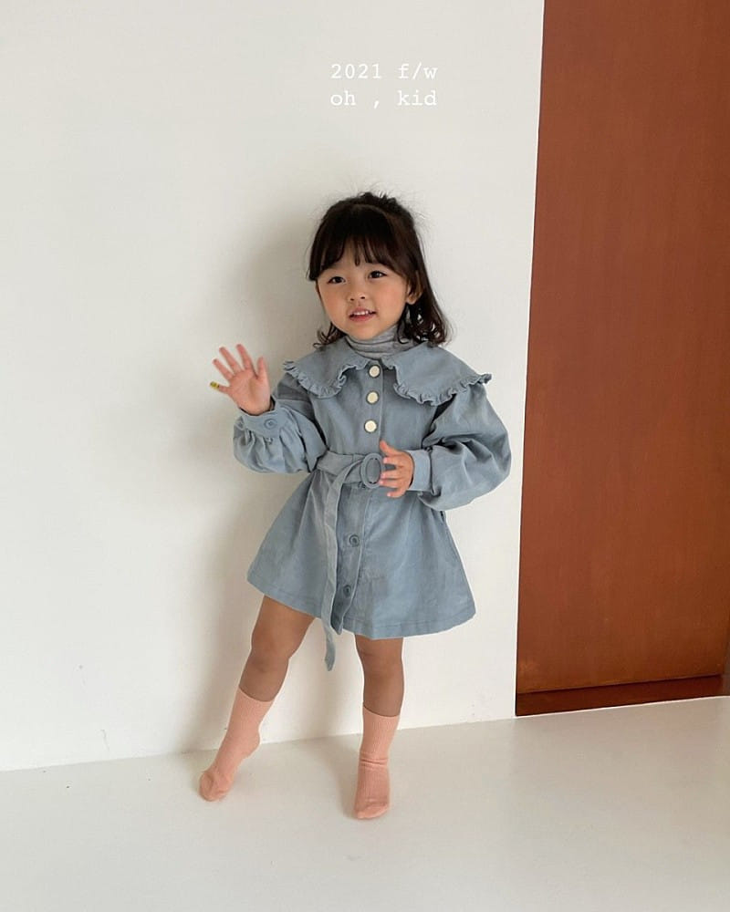 OH KID - Korean Children Fashion - #Kfashion4kids - Ruffle Foin One-piece - 6