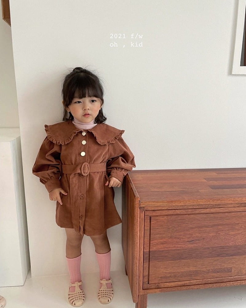 OH KID - Korean Children Fashion - #Kfashion4kids - Ruffle Foin One-piece - 8