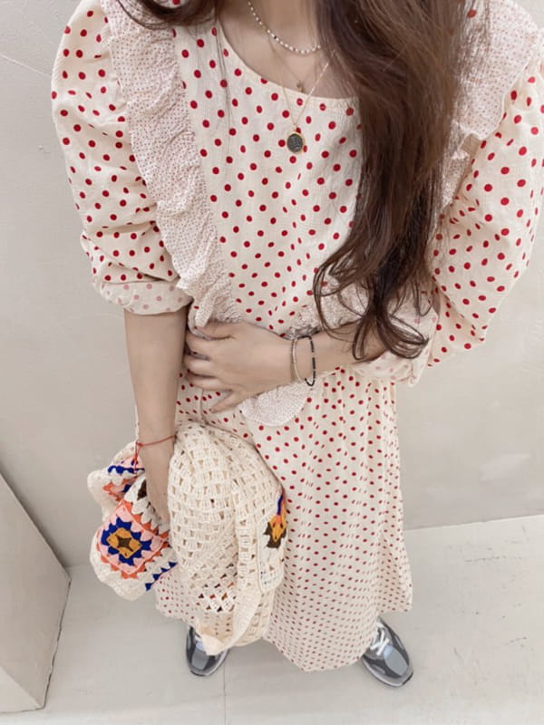 OJODEPAPA - Korean Children Fashion - #Kfashion4kids - Mom Polca One-piece