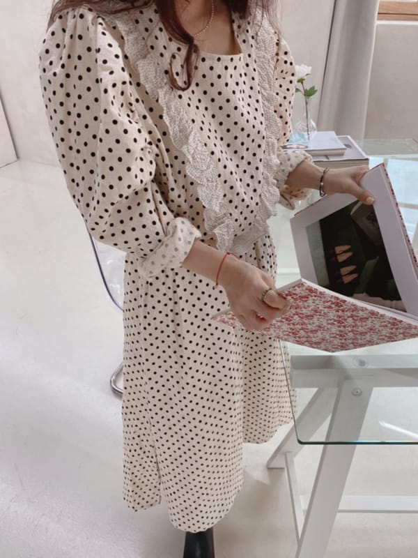 OJODEPAPA - Korean Children Fashion - #Kfashion4kids - Mom Polca One-piece - 3