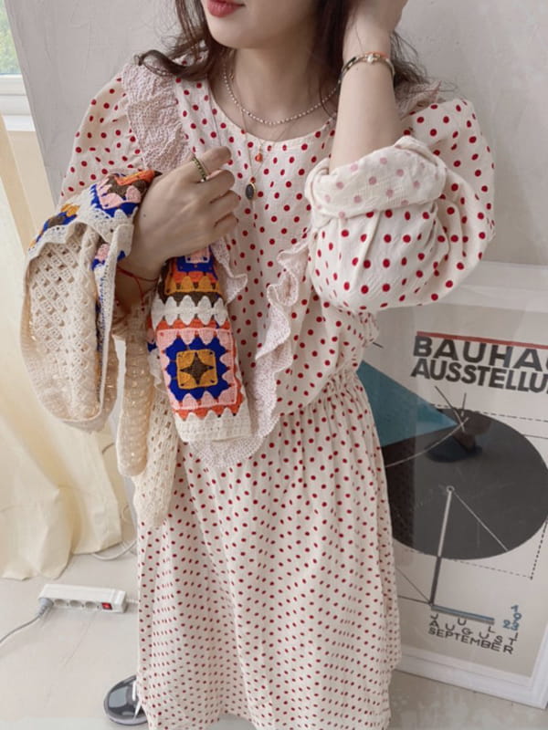 OJODEPAPA - Korean Children Fashion - #Kfashion4kids - Mom Polca One-piece - 5