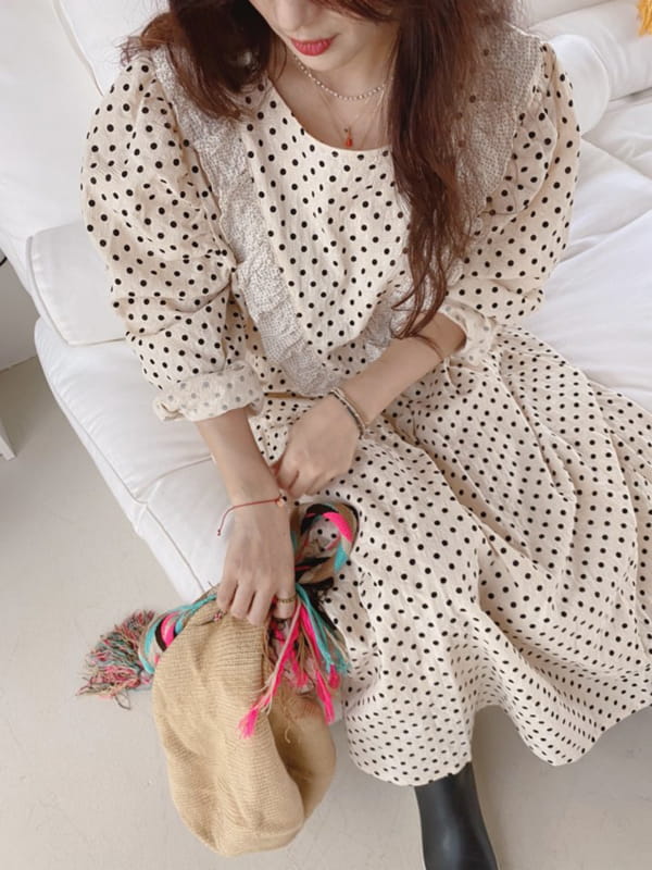 OJODEPAPA - Korean Children Fashion - #Kfashion4kids - Mom Polca One-piece - 6