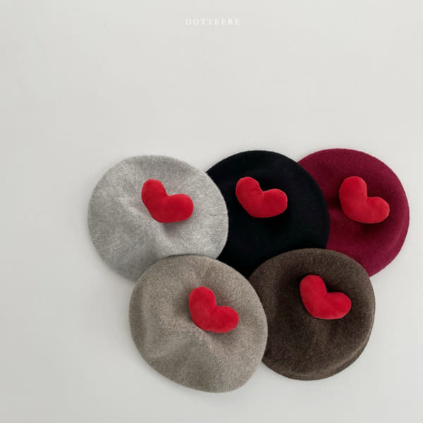 OOTT BEBE - Korean Children Fashion - #Kfashion4kids - Heart Beret