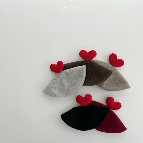 OOTT BEBE - Korean Children Fashion - #Kfashion4kids - Heart Beret - 10