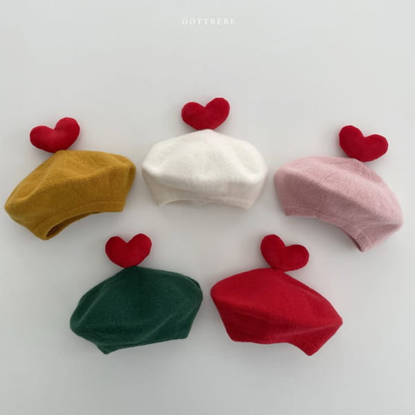 OOTT BEBE - Korean Children Fashion - #Kfashion4kids - Heart Beret - 11