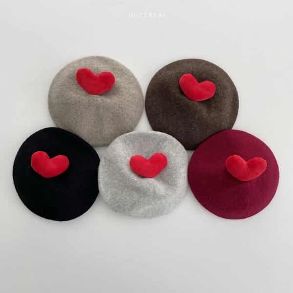 OOTT BEBE - Korean Children Fashion - #Kfashion4kids - Heart Beret - 2