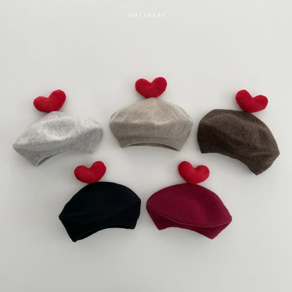 OOTT BEBE - Korean Children Fashion - #Kfashion4kids - Heart Beret - 3