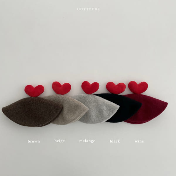 OOTT BEBE - Korean Children Fashion - #Kfashion4kids - Heart Beret - 9